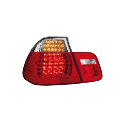 Led Pilotos Traseros Bmw E46 4d 98-01 _ Rojo/Cristal