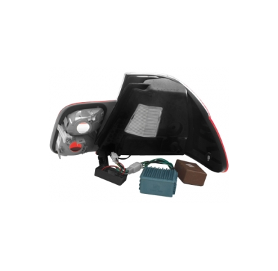 Led Pilotos Traseros Bmw E46 4d 98-01 _ Rojo/Cristal