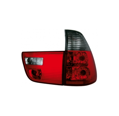 Pilotos Traseros Bmw X5 98-02 _ 4teilig _ Rojo/Negro