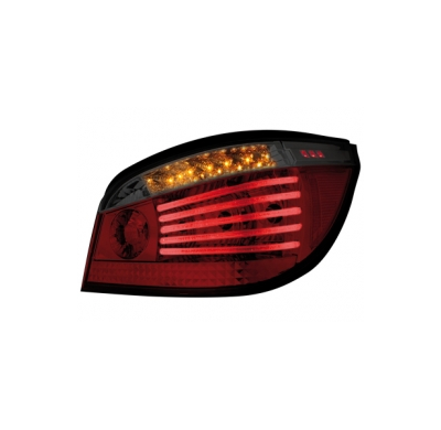 Pilotos Led Bmw E60 04+ _ Rojo/Ahumado