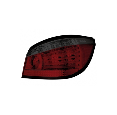 Pilotos Led Bmw E60 04+ _ Rojo/Ahumado