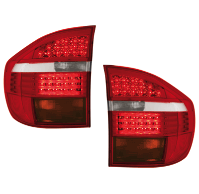Pilotos Led Bmw X5 06 _ 4teilig _ Rojo/Transparente