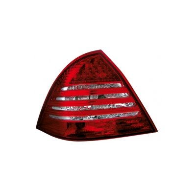 Pilotos Traseros Led Mercedes Benz W203 00+ _ Clase C _Rojo/Cristal