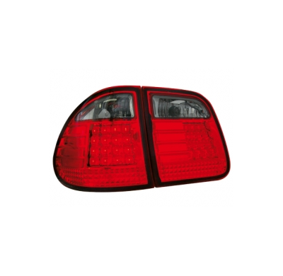 Pilotos Traseros Led Mercedes Benz W210 T-Modell _ Rojo/Negro