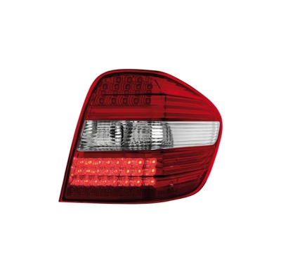 Pilotos Led Mercedes Benz M-Klasse 05+ _ Rojo/Transparente