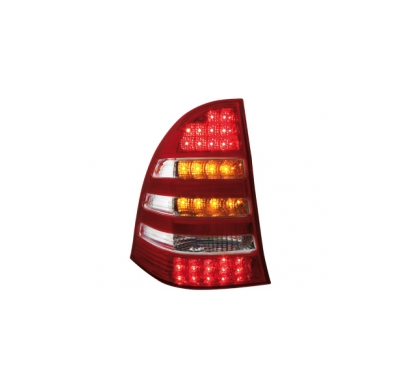 Pilotos Traseros Led Mercedes Benz C W203 00-05_Station Wagon _ Rojo/Cristal