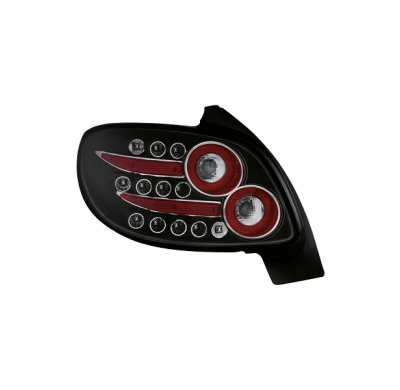Led Pilotos Traseros Peugeot 206 _ Negro