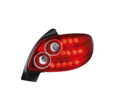 Led Pilotos Traseros Peugeot 206 _ Rojo/Cristal