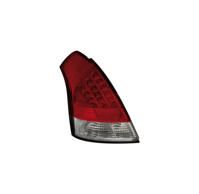 Pilotos Led Suzuki Swift 05-07 _ Rojos/Crystal