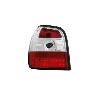 Led Pilotos Traseros Vw Polo 6n 95-98 _ Rojo/Cristal