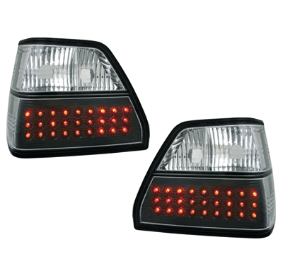 Pilotos Led Vw Golf Ii _ Negro