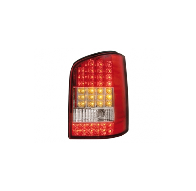 Pilotos Led Vw T5  03+ _Con Intermitente Led_ Rojos/Crystal