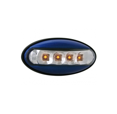 Led-Intermitente Lateral Peugeot 206 _ Carcasa Azul _ Lente Transparente