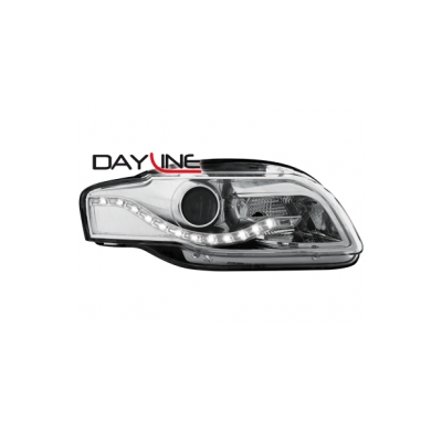 Faros Delanteros Luz Diurna Audi A4 B7 04-08 _ Cromados