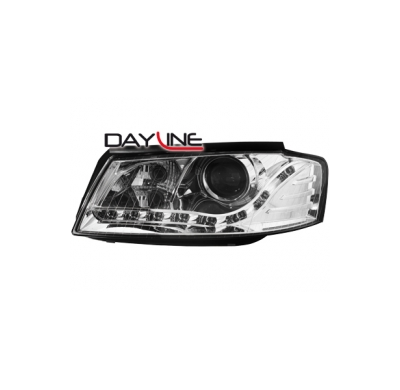 Faros Luz Diurna Audi A3 8p 03-08 _ Cromados