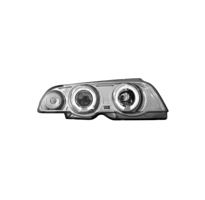 Faros Bmw E46 4t 98-01 _ 2 Angel Eyes (Ojos De Ángel) _Reglaje El.