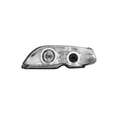Faros Bmw E46 4t 01+ _ Look Serie 7 _ 2 Angel Eyes (Ojos De Ángel)