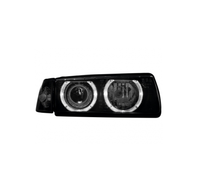 Faros Bmw E36 Coupé 92-99 Angel Eyes _ Negro