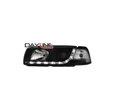 Faros Luz Diurna Bmw E36 Lim. _  _ Negro