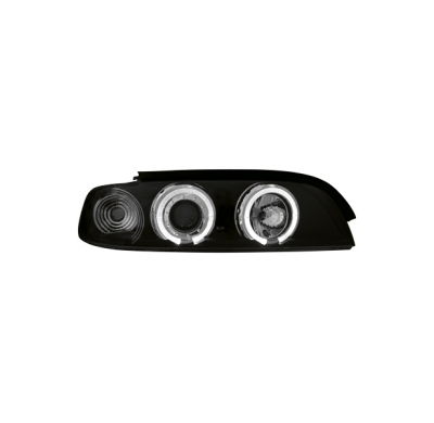 Faros Bmw E39 5 95-00 _ 2 Angel Eyes (Ojos De Ángel) _ Negro
