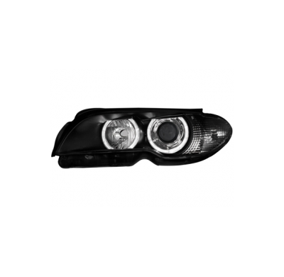 Faros Bmw E46 2d 03-06 _ 2 Angel Eyes_Negro