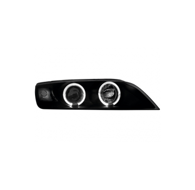 Faros Bmw Z3 95-99 _ 2 Angel Eyes De Luz De Posición _ Negro