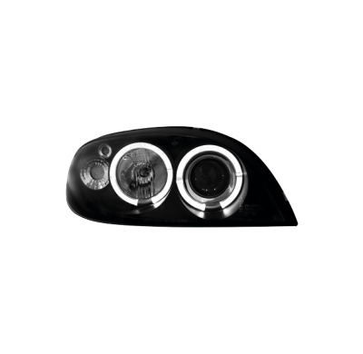 Faros Citroen Saxo 00+ _ 2 Angel Eyes (Ojos De Ángel) _ Negro