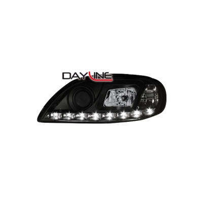 Faros Luz Diurna Citroen Saxo 00-04 _  _Negros