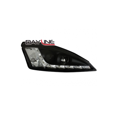 Faros Luz Diurna Ford Focus 01-04_ Negro