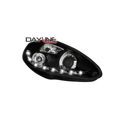 Faros Luz Diurna Fiat G.Punto 05+ _ Tfl-Optik _ Negros