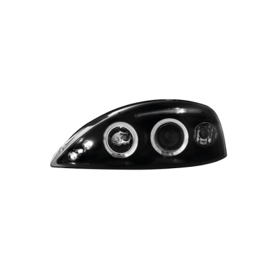 Faros Opel Corsa C 01-03 _ 2 Angel Eyes _ Negros