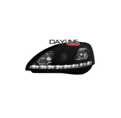 Faros Luz Diurna Opel Corsa C 01-06 _ Negro