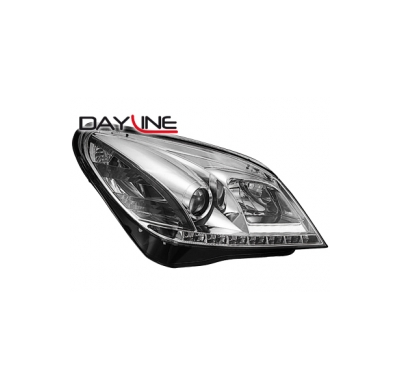 Faros Delanteros + Drl Op Astra H 10/03- Chrome