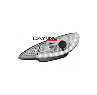Faros Luz Diurna Peugeot 206 02-06 / S16 _  Con Intermitente De Led
