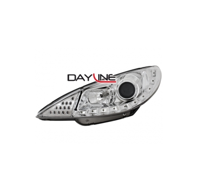Faros Luz Diurna Peugeot 206 02-06 / S16 _  Con Intermitente De Led