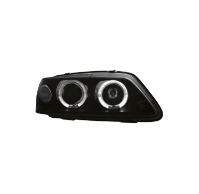 Faros Peugeot 306 93-97 _ 2 Angel Eyes (Ojos De Ángel) _ Negro