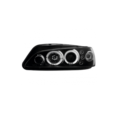 Faros Peugeot 306 97-00 _ 2 Angel Eyes (Ojos De Ángel) _ Negro