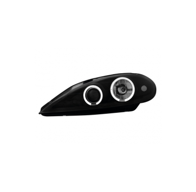 Faros Renault Megane 99-02 _ 2 Angel Eyes_ Negro