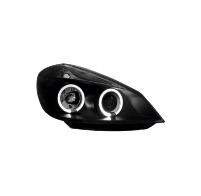 Faros Renault Clio Iii 05+ _ 2 Angel Eyes_Negros