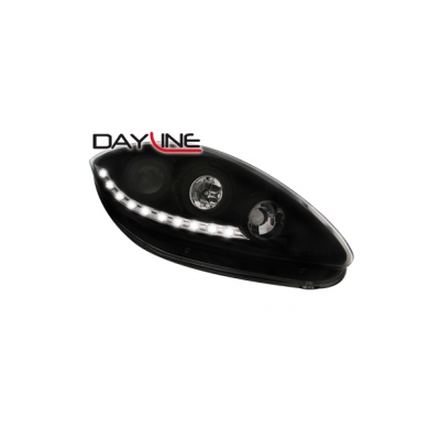 Luz Diurna_Faros Seat Leon 05+ _ 1p1_ _ Negro