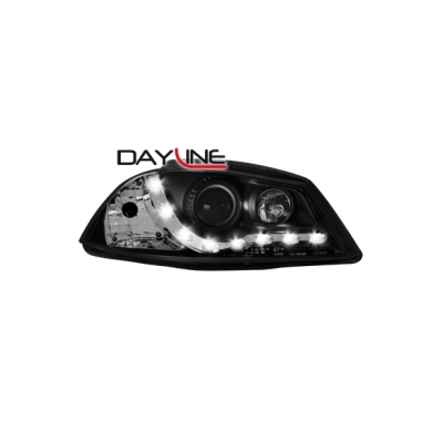 Faros Luz Diurna Seat Ibiza 6l 02-08 _ _Negros