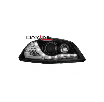Faros Luz Diurna Seat Ibiza 6l 03-08 _Tfl-Optik _ Negros