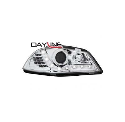 Faros Luz Diurna Seat Ibiza 6l 03-08 _Tfl-Optik _ Cromados