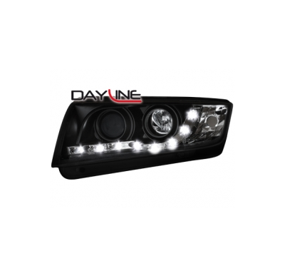 Faros Luz Diurna Skoda Fabia 00-05 _ _Negros