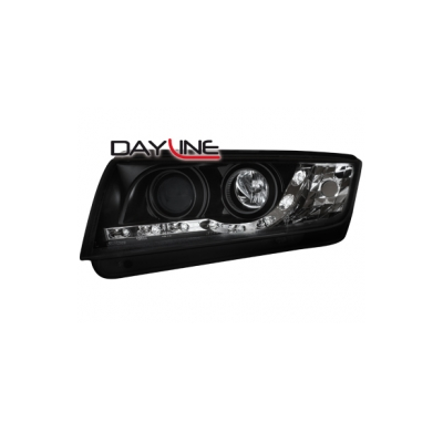 Faros Luz Diurna Skoda Fabia 00-05 _ _Negros