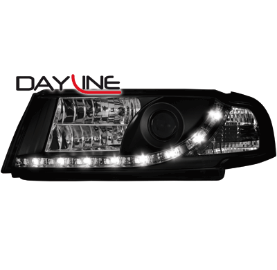 Faros Luz Diurna Skoda Octavia I 00-04 _  _Negros
