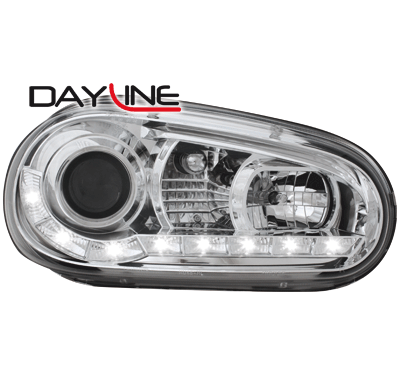Faros Luz Diurna Vw Golf Iv_