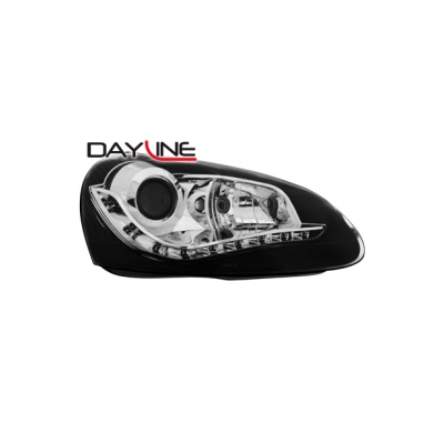 Faros Luz Diurna Vw Golf V 03-08_ _Negros