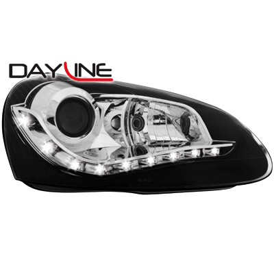 Faros Luz Diurna Vw Golf V 03-08_ _Negros
