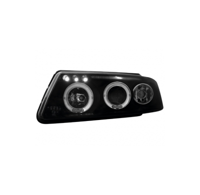Faros Vw Passat 3b 97-01 _ 2 Angel Eyes _ Negros